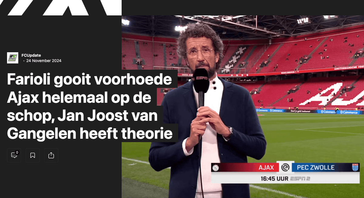 Farioli gooit voorhoede Ajax helemaal op de schop, Jan Joost van Gangelen heeft theorie